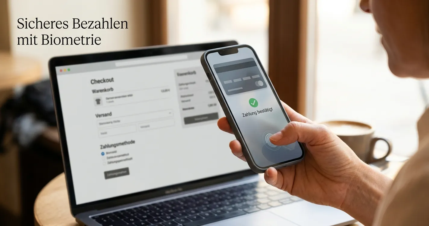 Apple Pay Zahlung am iPhone im Casino-Kassenbereich