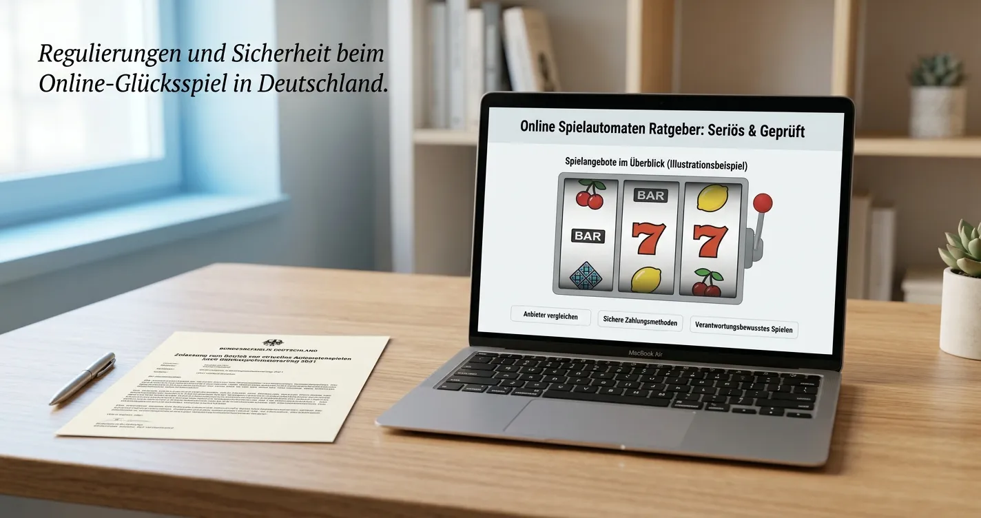 Online-Spielautomaten-Casinos im Vergleich am Laptop