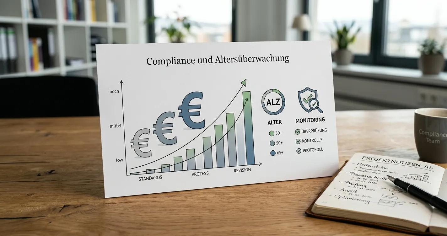 Neutrale Stufenübersicht mit €-Symbolen und Schutzmarkierungen