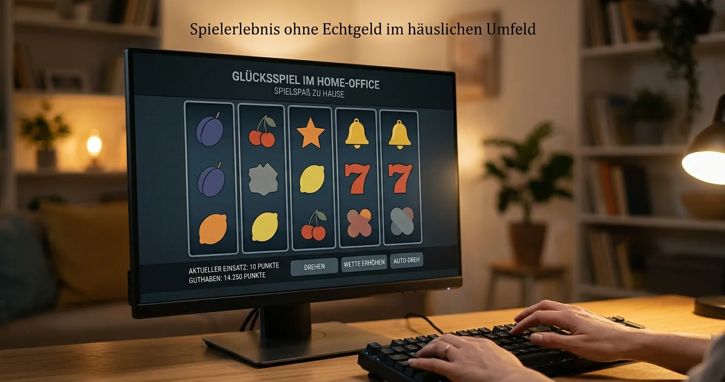Freispiele ohne Einzahlung an einem generischen Spielautomaten am Bildschirm