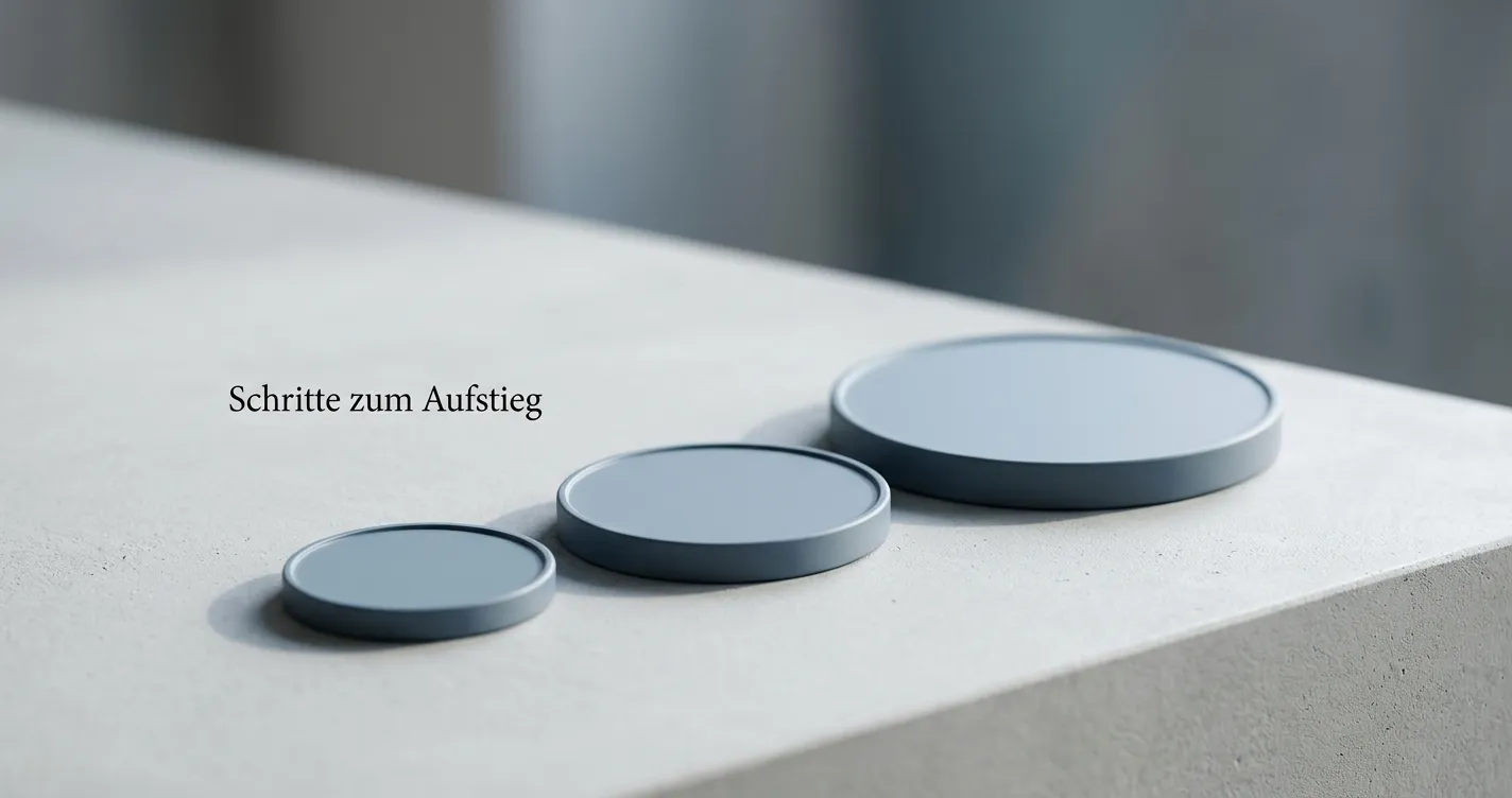 Gestaffelter Höchsteinsatz im Casino als aufsteigende Stufen
