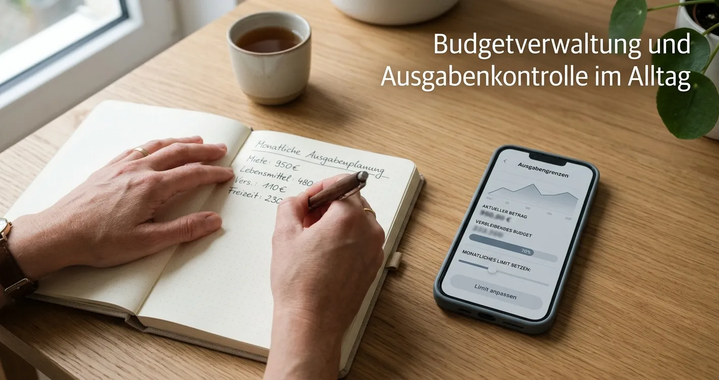 Notiz mit Einzahlungslimit und Bonusbedingungen neben einem neutralen Smartphone