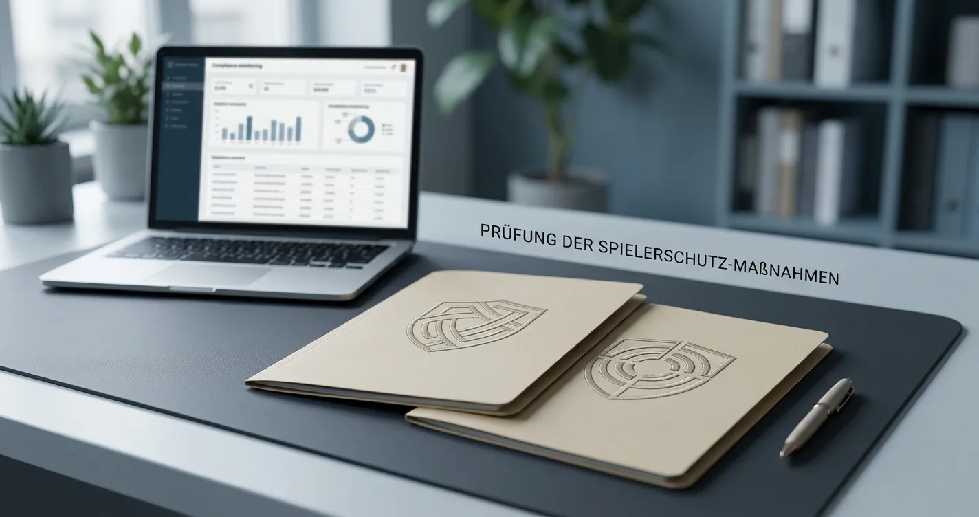 Neutrale Darstellung von zwei getrennten Schutzprüfungen für Einzahlungslimit und Spielersperre