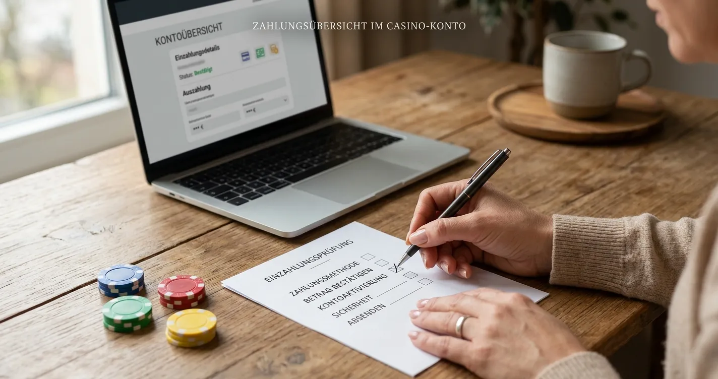 Checkliste für Mastercard-Einzahlung und Casino-Auszahlung