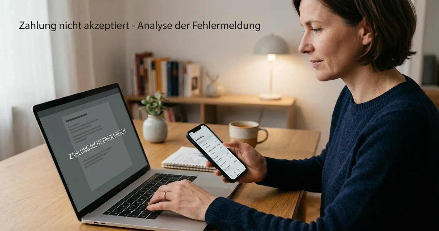 Abgelehnte Mastercard-Zahlung und Prüfung der Bankfreigabe