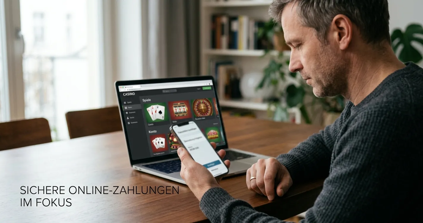 Mobiles Online-Casino mit sicherer Bankbestätigung ohne Markenlogo
