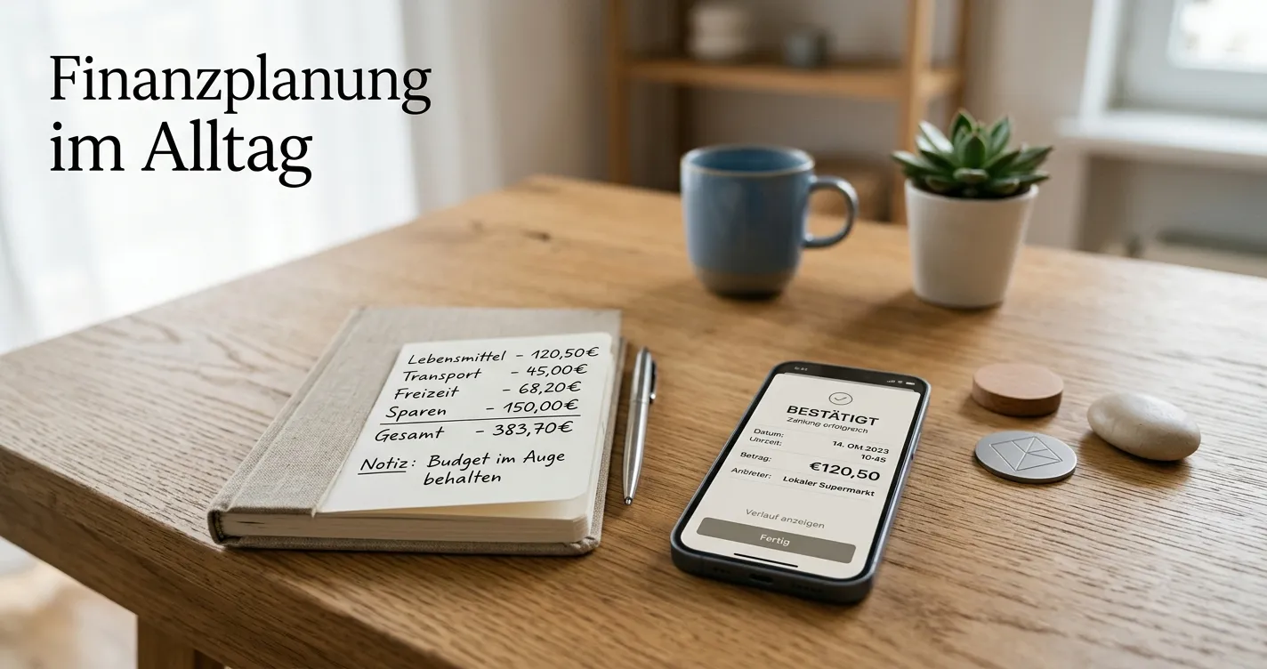 Kleiner Notizblock mit verschiedenen Einzahlungsschwellen neben einem Smartphone