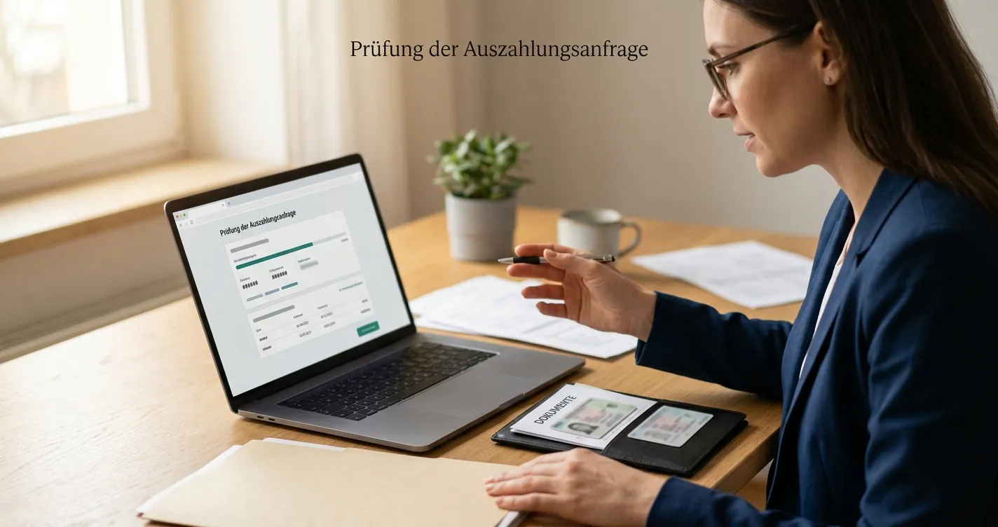 Auszahlungsprüfung nach einer Paysafecard-Einzahlung