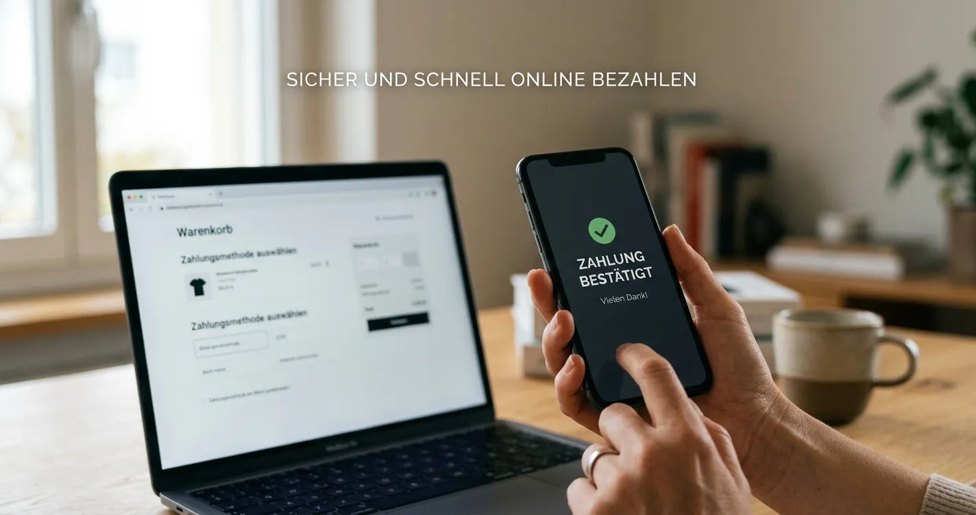 Smartphone mit neutraler Bestätigung einer Onlinezahlung