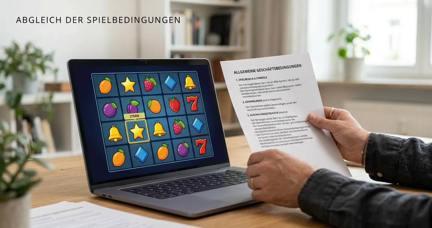 Neutrale Spielautomaten-Auswahl mit hervorgehobener Spielbindung