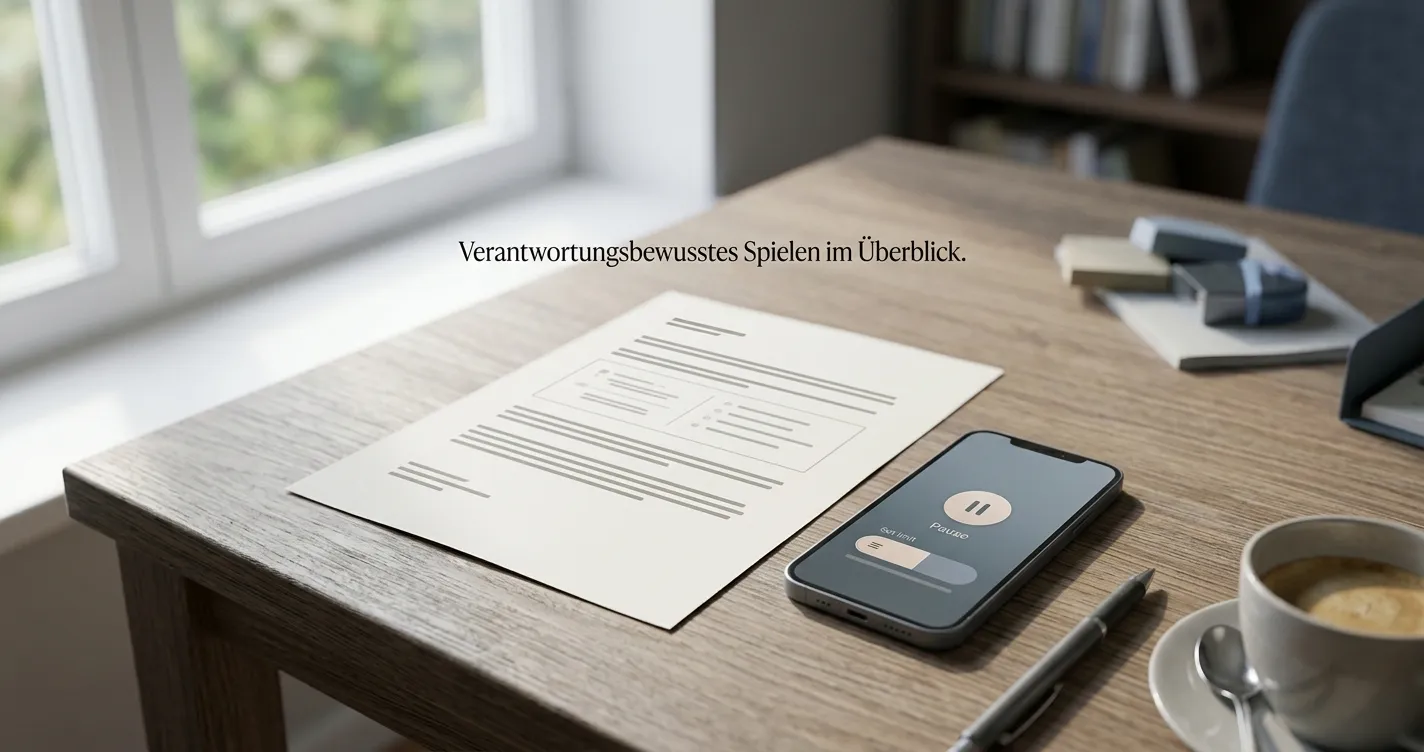 Neutrales Dokument mit Schutzsymbolen, Limitanzeige und pausiertem Spiel ohne Markenbezug