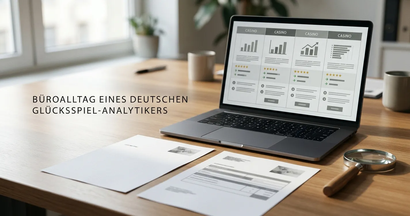 Vergleich deutscher Starburst-Anbieter mit neutralen Lizenzunterlagen auf einem Schreibtisch