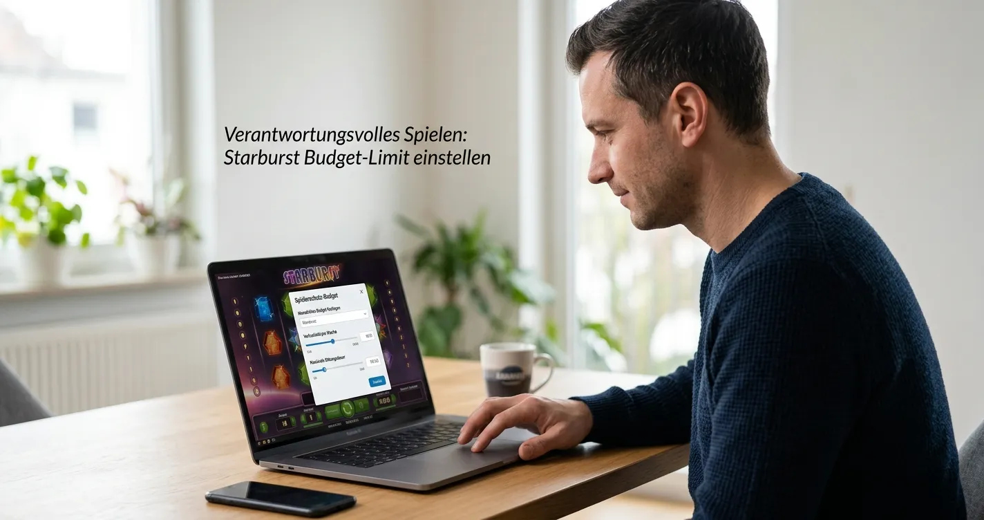 Ruhiger Schreibtisch mit Budgetnotiz und pausiertem Spielgerät ohne Geldscheine