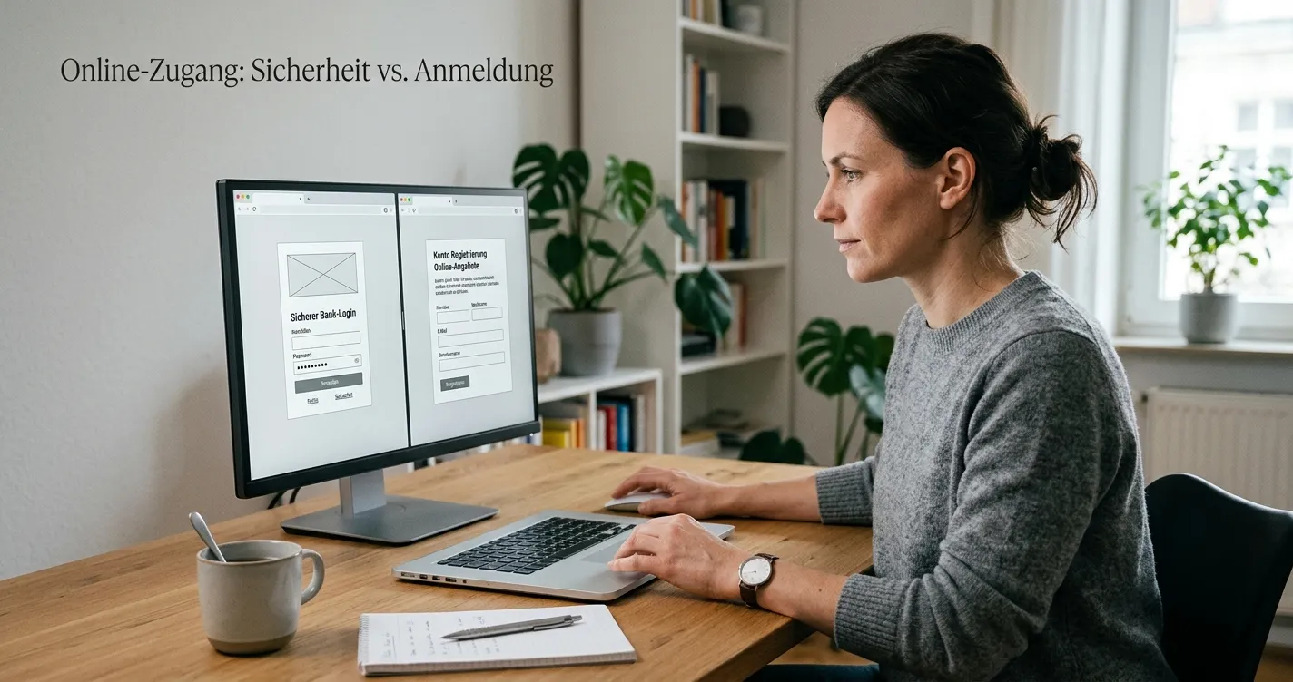 Bank-Login und reguläres Casino-Konto im Vergleich