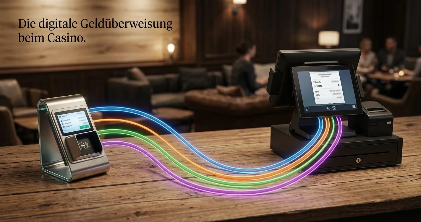 Mehrere Blockchain-Netzwerke als neutrale Linien zu einer Casino-Kasse