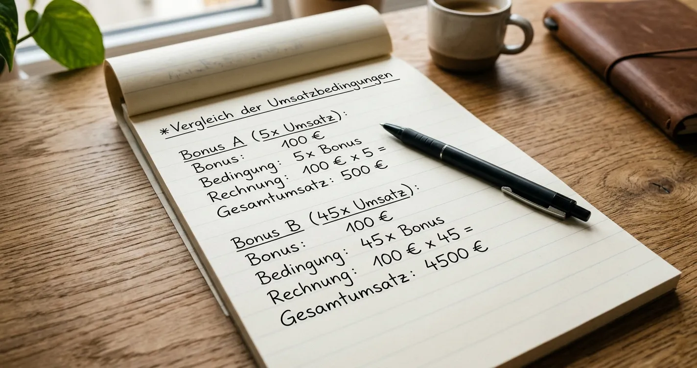 Umsatzbedingungen Durchspielanforderungen Wager