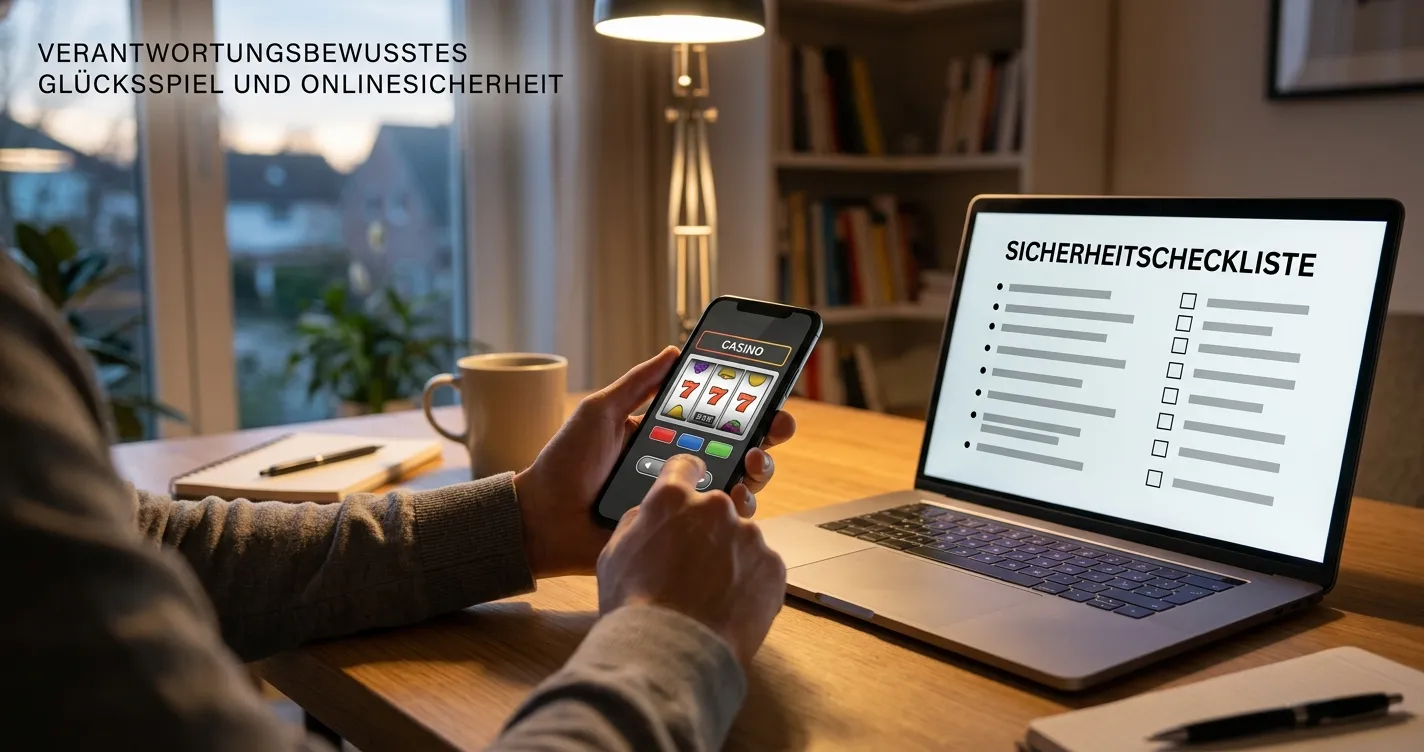 Mobiler Browser mit neutraler Casino-Oberfläche und Zahlungsprüfung